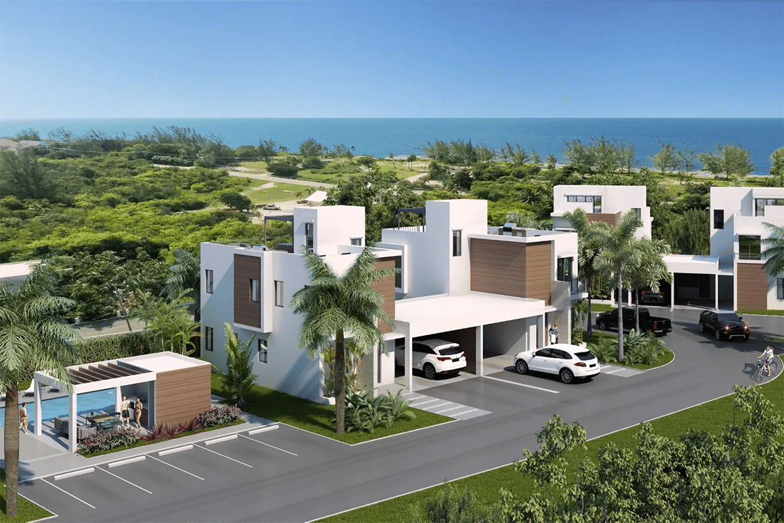 An artist's render of the Blue Palms development upon completion.