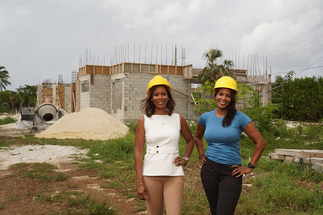 Architect Joelle Meghoo and developer Heather Lockington, pictured on-site at their latest project location, Blue Palms.
