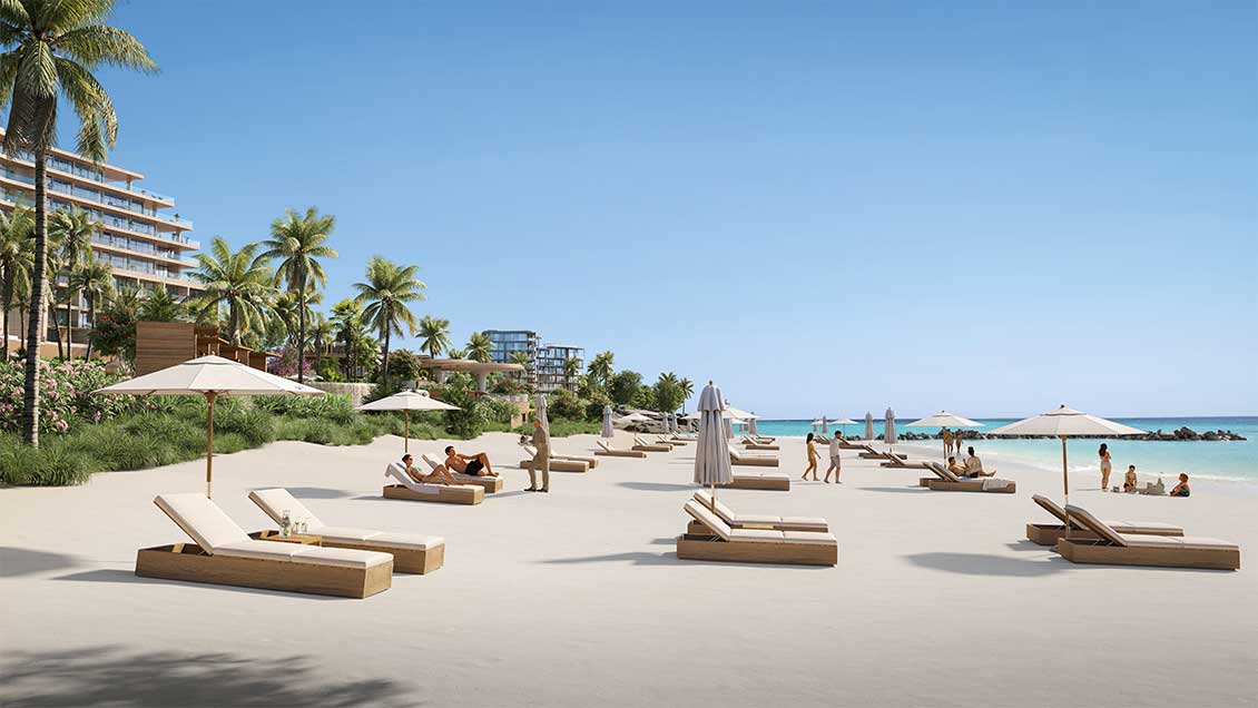 Artist rendering of proposed beach club at Mandarin Oriental Grand Cayman
