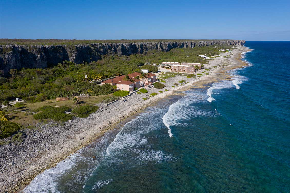 Large oceanfront lot for sale on Cayman Brac