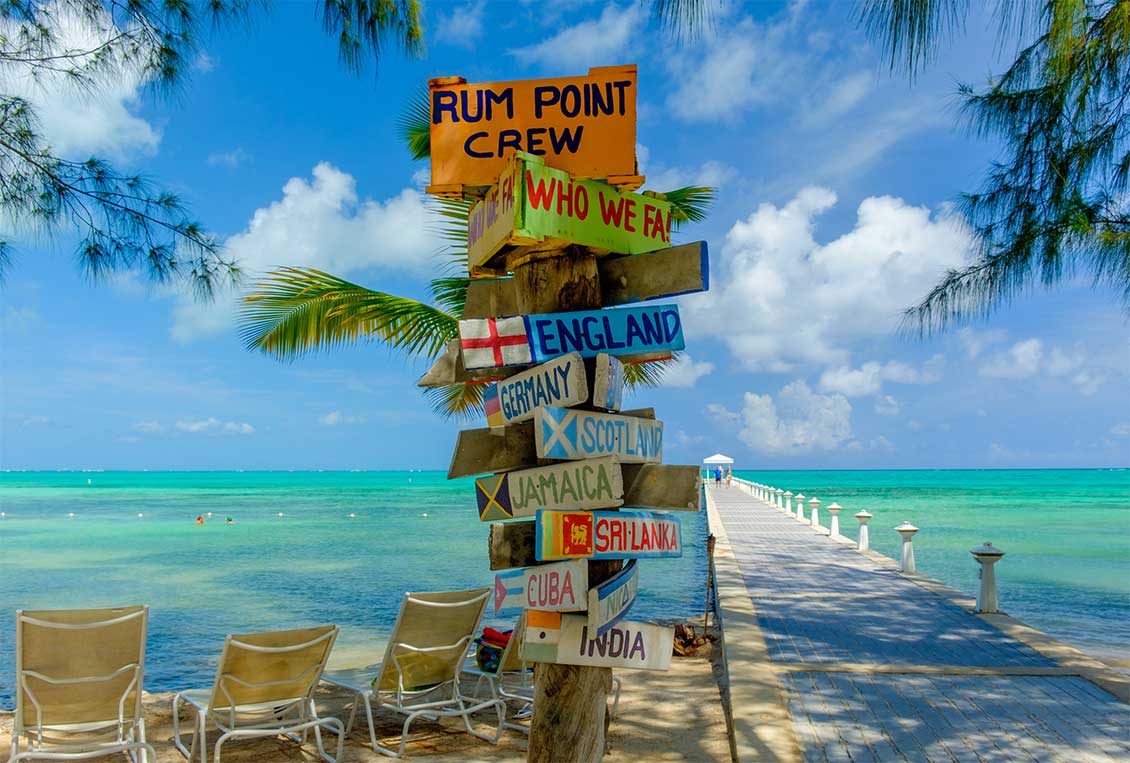 Rum Point beach in the Cayman Islands