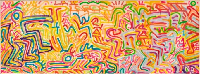 KEITH HARING & LA II, UNTITLED, 1983 © KEITH HARING FOUNDATION