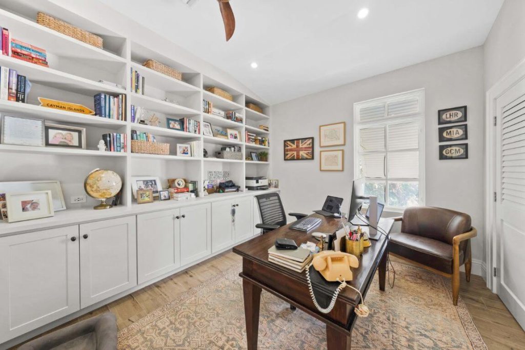 A light filled home office