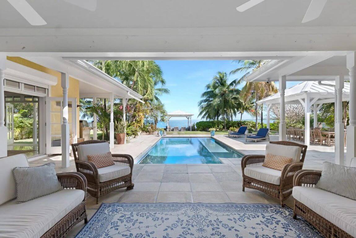 Fruit Bowl's serene swimming pool